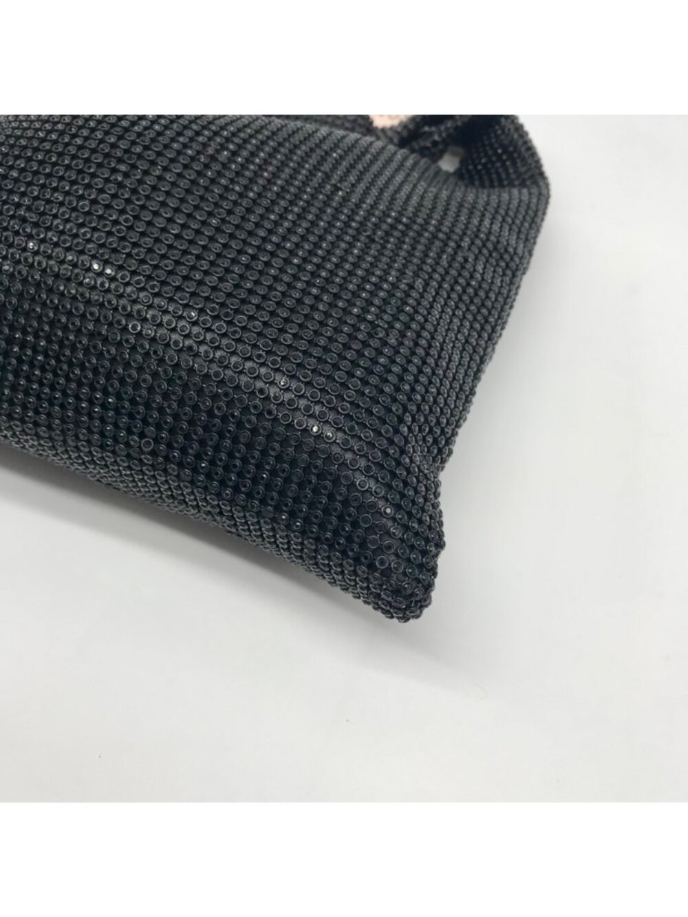 Aqua Black Rhinestone Mesh Tote Bag - Picture 7 of 11